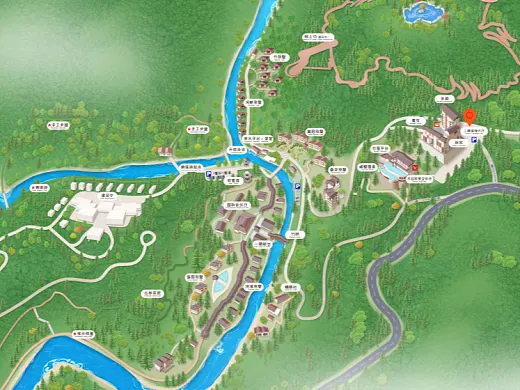 亭湖结合景区手绘地图智慧导览和720全景技术，可以让景区更加“动”起来，为游客提供更加身临其境的导览体验。